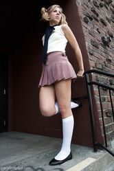 Blonde school girl Chastity Lynn is anally penetrated by a mature lesbian