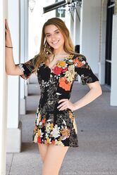 Glamour babe in a beautiful dress & heels Sera strips to show her sexy skin