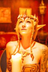 Latina Kitty Quinn shows off her sexy curves while posing in a solo cosplay