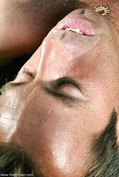 Femdom Isis Love rides her tied up slave's face & dick in outdoor rope bondage