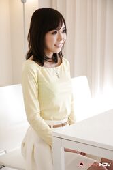Asian sweetie Shiori Yamate reveals her hot breasts and sucks a dong in a car