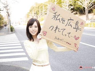 Asian sweetie Shiori Yamate reveals her hot breasts and sucks a dong in a car