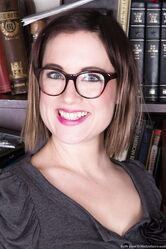 Sexy librarian Ruby Rose strips & shows her inked body and hairy vagina