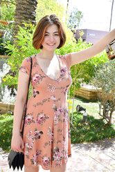 Stunning beauty amateur Aria upskirting & flashing her tasty nipples in public