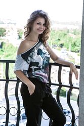 Adorable Ukrainian teen Emma Sweet grabbing & spreading her tight ass