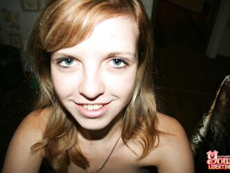 Slim amateur teen Simona shows her titties, ass and cunt in a solo