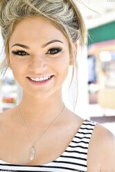 Petite cutie Athena removes her dress and flashes her panties in public
