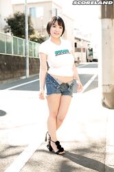 Asian hottie Kaho Shibuya reveals her huge bosom and poses nude on a desk