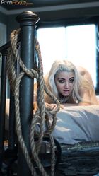 Chubby Alix Lovell gets tied up & has her plump pussy banged mercilessly