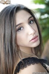 Beautiful teen Abella Danger shows big ass in lacy lingerie for her BBC lover