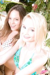 A blonde and a brunette definitely make for a delicious teen swirl Aubrey is