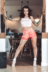 Skin Tight Glamour Mia Stryker Glamour Tattoo Brunette