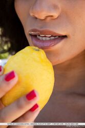 Stunning Fatima welcomes you into her garden with a radiant smile, her cute