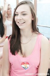 Czech MILF Morgan Rodriguez shows her naked body at a wild all-girl party