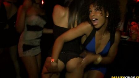 Striptease in a nightclub