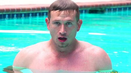 I decided to sunbathe and was fucked by the pool