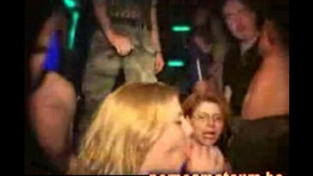 Sluttered chicks rest in the club