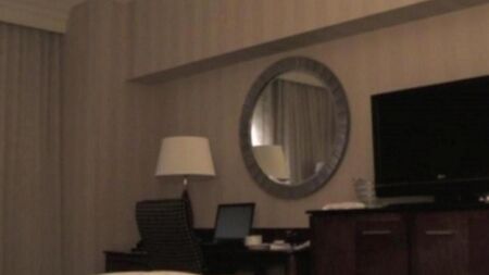 He brought a whore to the hotel and began to undress her preparing for sex