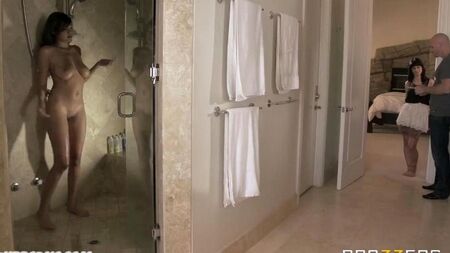 Johnny Sins rudely fucked a girl in the bedroom