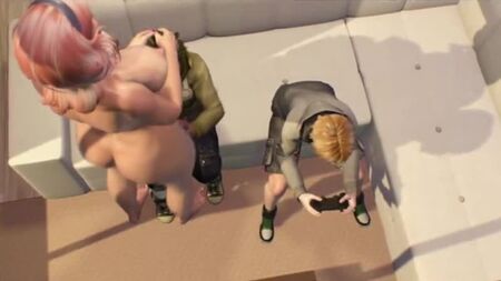 FUTA Shemale Mom fucks sons ebony friend - Tranny fucks ebony guy - 3D Cartoon Futanari #Futa #Futanari #Shemale #3dshemale #ts