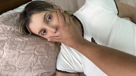 ahh ahh don't scream! stepdaughter gets fucked by her stepdad while she was taking a nap