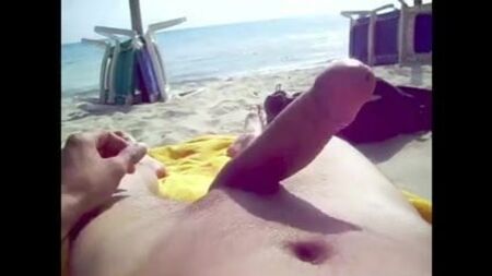Nude beach boner