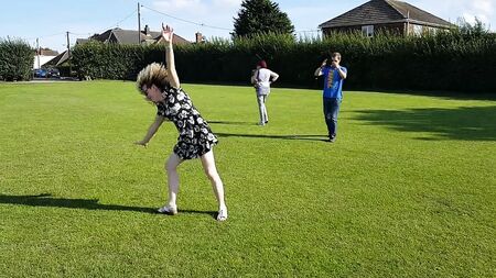 Flashing Pussy Doing Cartwheels In The Park