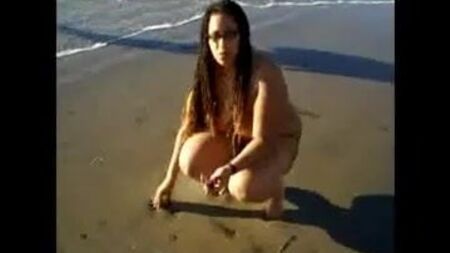 Black Nudist Naked on the Beach
