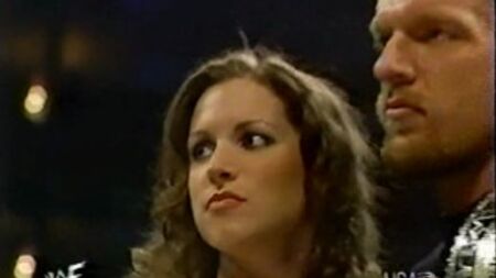 Stephanie Mcmahon, Triple H, The Rock, Shane Mcmahon and Big Show - Raw is War 28.02.2000