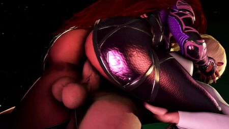 Blackfire Getting Creampied From Power Girl