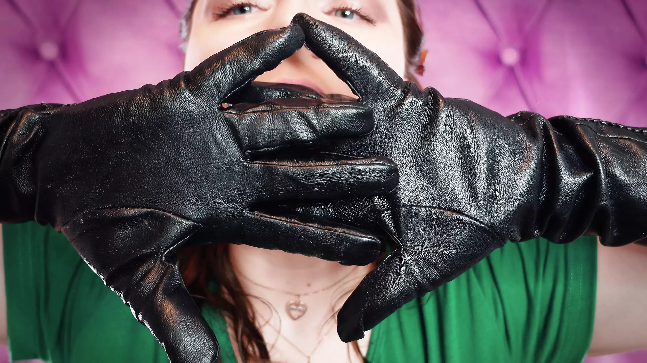 ASMR: my VERY old vegan-leather gloves (Arya Grander) SFW sounding fetish  video - XXXi.PORN Video