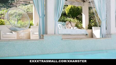 Tiny Gal Lola Fae Doing Yoga In Bikini and Fucking Step Mom's Boyfriend