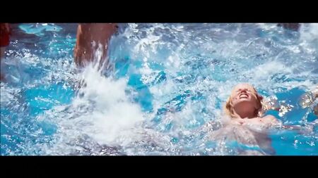 Suzanne Somers Topless Boobs Pool Scene from Magnum