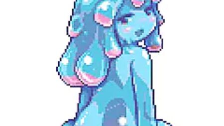 blue slime girl