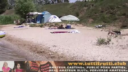 Nude beach orgy