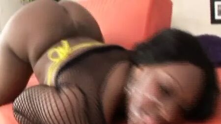 Chunky BBW Ebony Babe Skyy Black White Cock In Ass