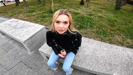 I met her on the street and fucked her at home on camera