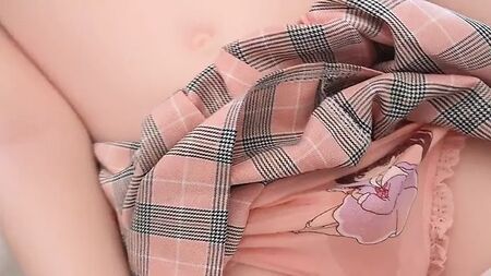 Shemale sex doll fucks and gets fucked by a plush