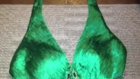 Emerald Green Satin Prom Dress