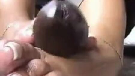 Black Girl Footjob 13