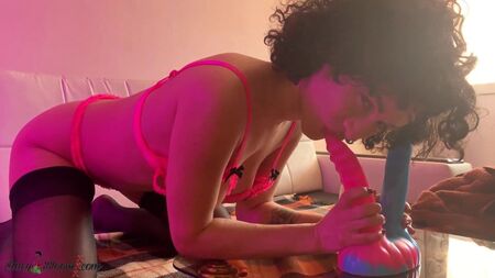 Busty Babe Ass Fuck Dildoa and Intensive Orgasm - Double Ana