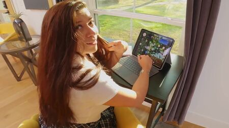 My slutty stepdaughter got caught being naughty in school again