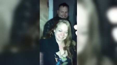 friend's wife flashing her tits infront of all his friends