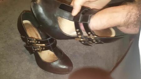 Cum over wifes work mary jane heels