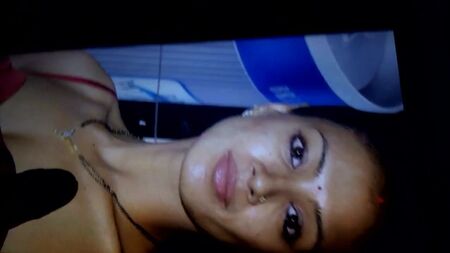 Barkha bisht face with thick cum