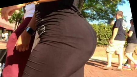 Ebony Dress Hump Has Her Lick-Her-License!