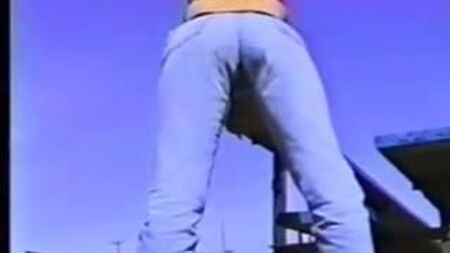tight retro jeans piss