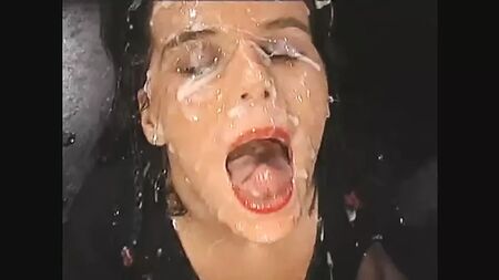 open your mouth and take your load with your tongue out 2