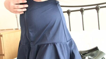 Saucy girl is eager to throw her clothes away and pose naked for you