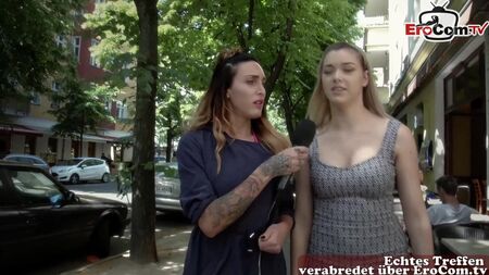 German reporter pick up guy and girl for sexdate public